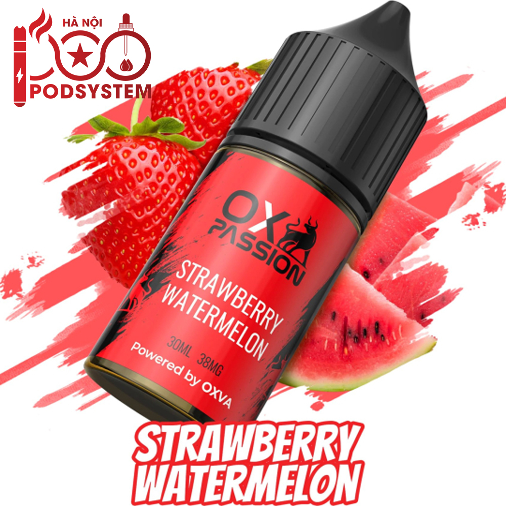 Strawberry Watermelon (Dưa Hấu Dâu) Tinh Dầu Salt Nic OXVA OX PASSION 30ml 
